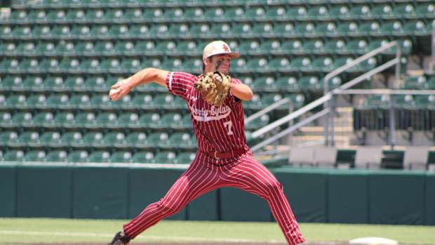 Texarkana Liberty-Eylau Canyon Randall 4A UIL state semifinals Texas baseball playoffs 060723 Andrew McCulloch 431
